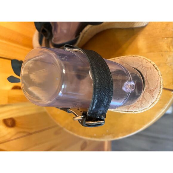 BOC Born Concepts Wedge sandals black leather 3D flowers sz 10 - Picture 5 of 10